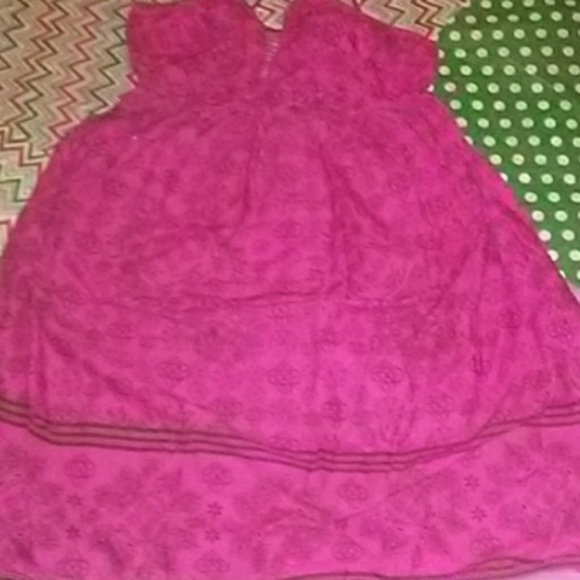 L.E.I pink tank top summer Dress - Picture 2 of 8